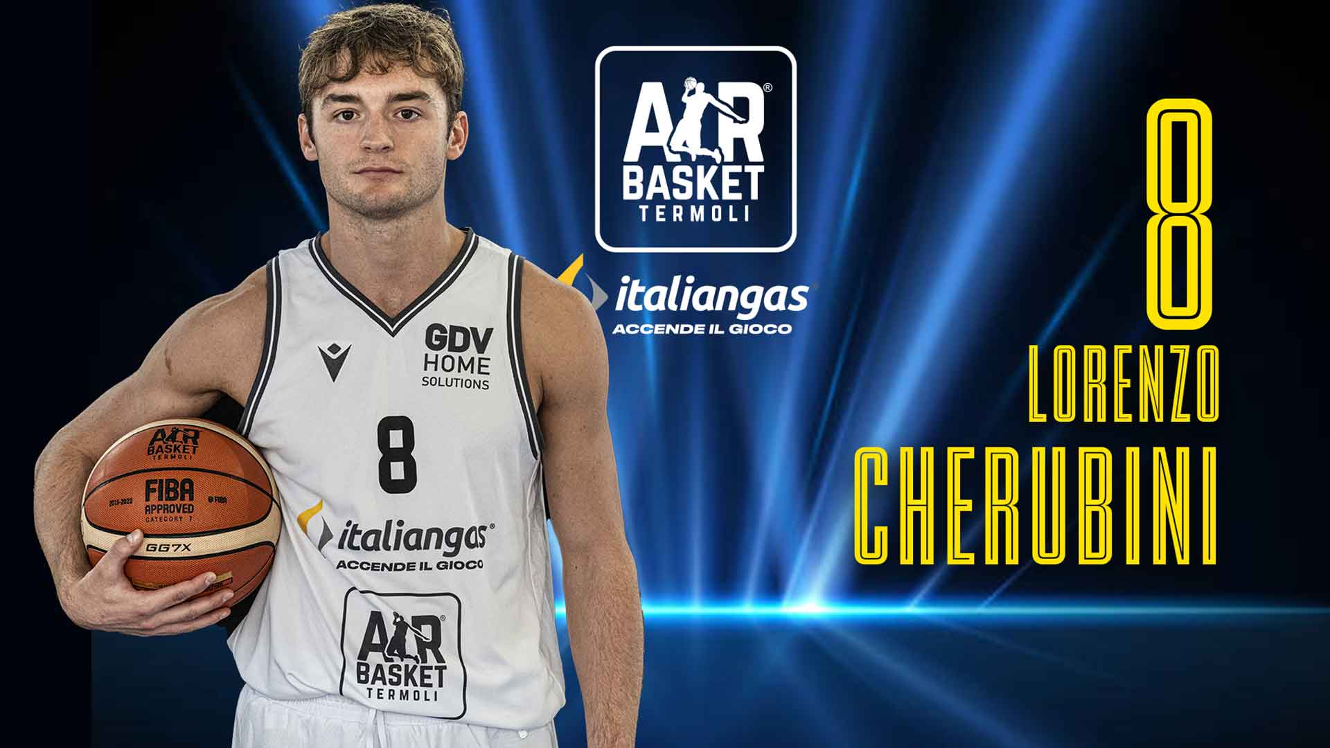 SERIE B - LORENZO CHERUBINI ALLA FIRMA CON L'AIR TERMOLI BASKET